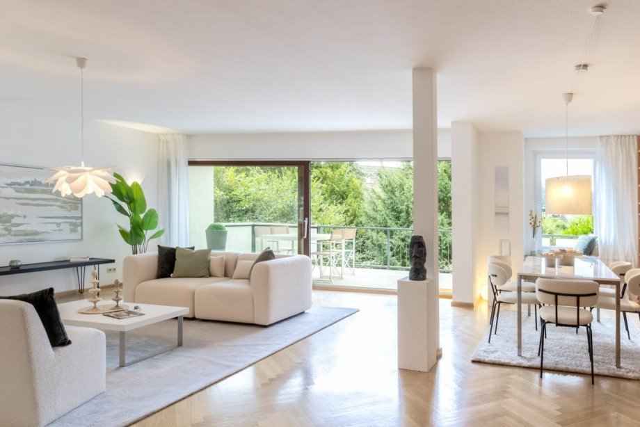 Wohn- und Essbereich Maisonettewohnung Bremen
