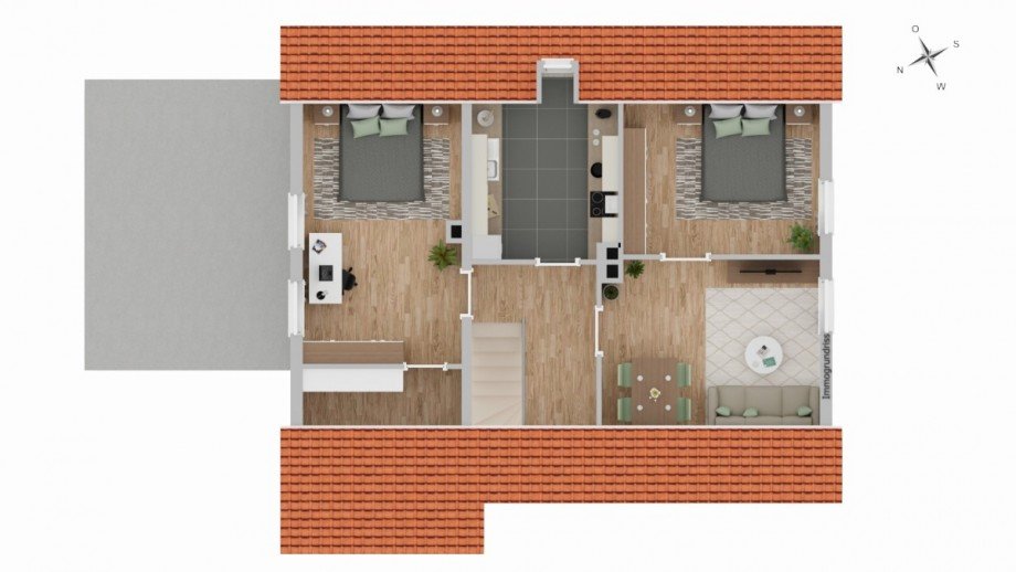 Grundriss OG Einfamilienhaus Rellingen