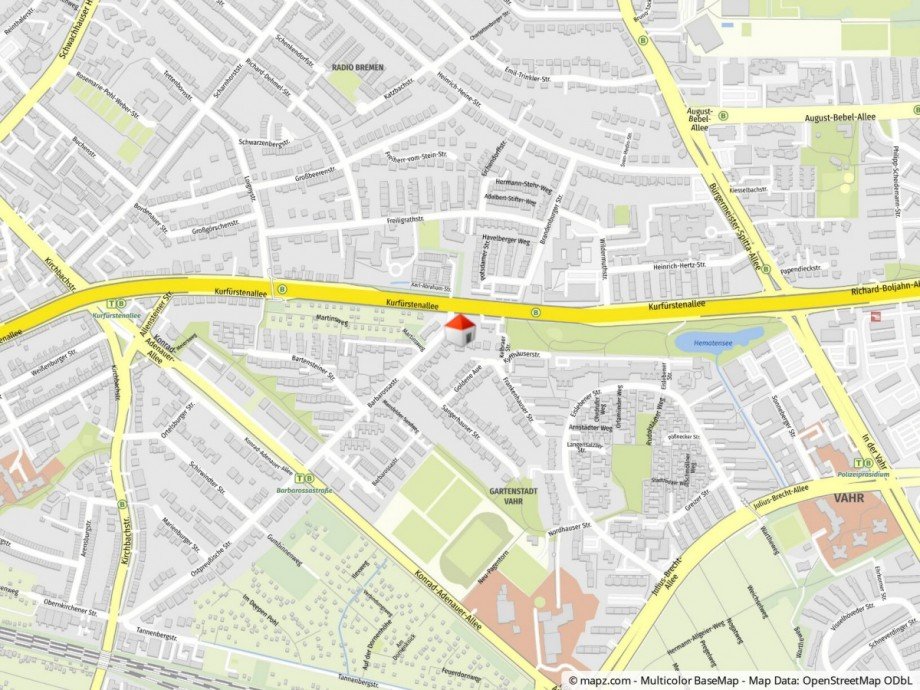 Lageplan Maisonettewohnung Bremen