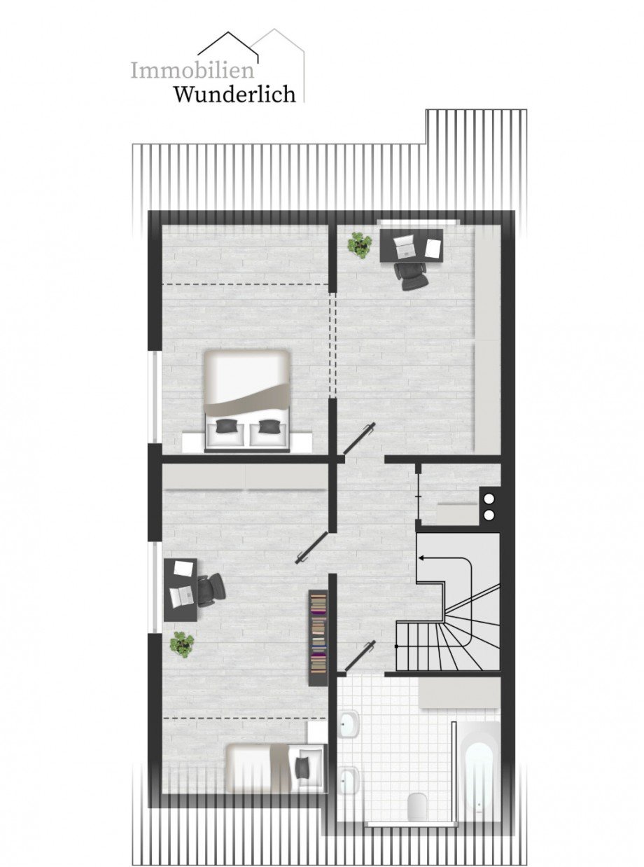 Obergeschoss Doppelhaush�lfte Kummerfeld