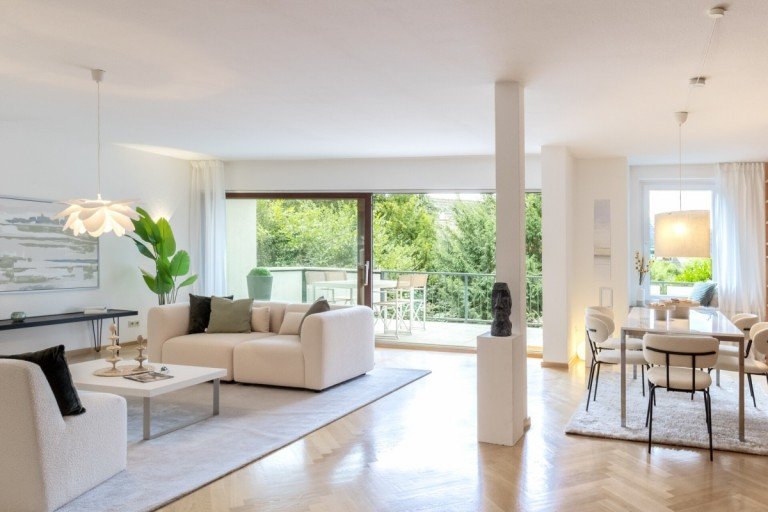 Wohn- und Essbereich Bremen Maisonettewohnung Maisonettewohnung - Wohnen mit Hauscharakter in der Gartenstadt Vahr