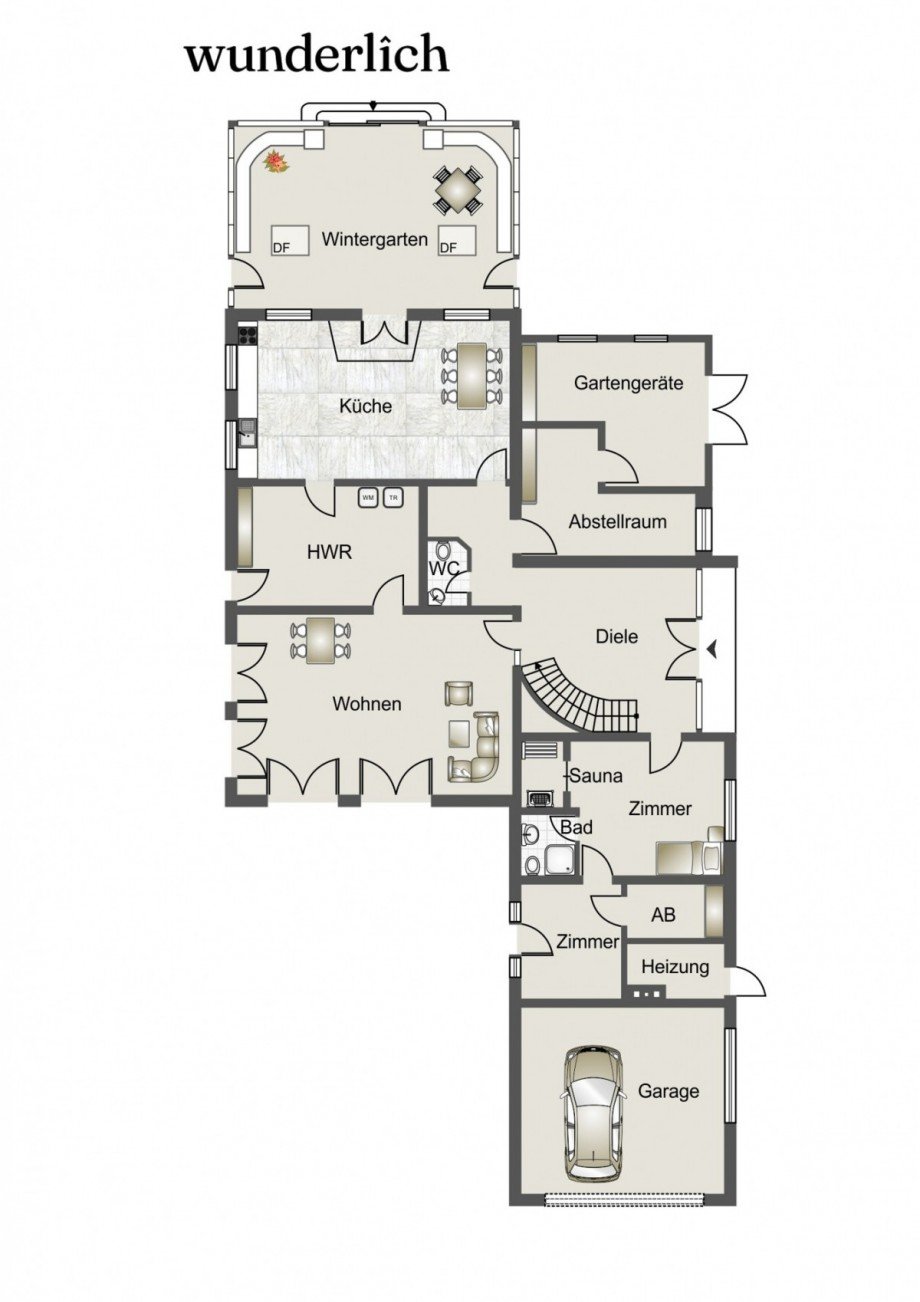 Grundriss EG Haus Heidgraben