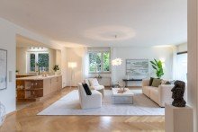 Wohnzimmer Maisonettewohnung - Wohnen mit Hauscharakter in der Gartenstadt  Bremen Vahr