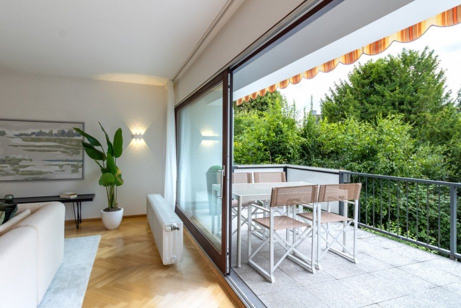 Blick auf den Balkon Maisonettewohnung Bremen