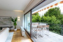 Blick auf den Balkon Maisonettewohnung - Wohnen mit Hauscharakter in der Gartenstadt  Bremen Vahr