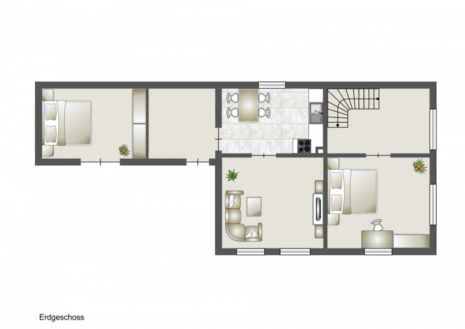 Grundriss EG Einfamilienhaus Marne