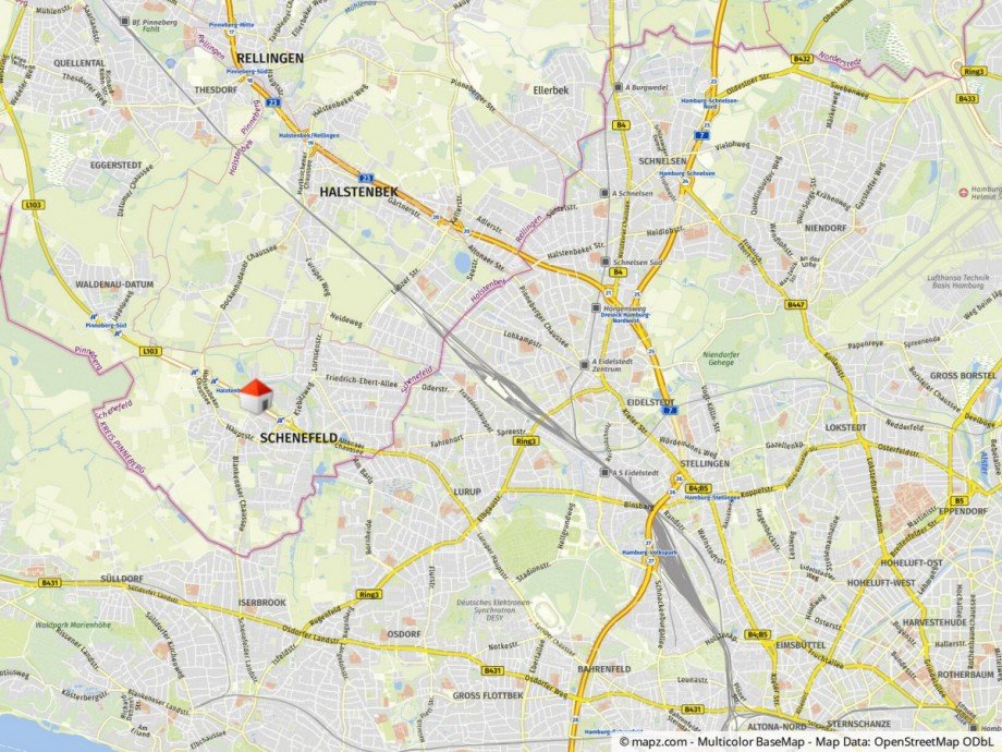 Lageplan Etagenwohnung Schenefeld