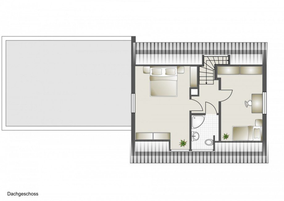 Grundriss OG Einfamilienhaus Marne