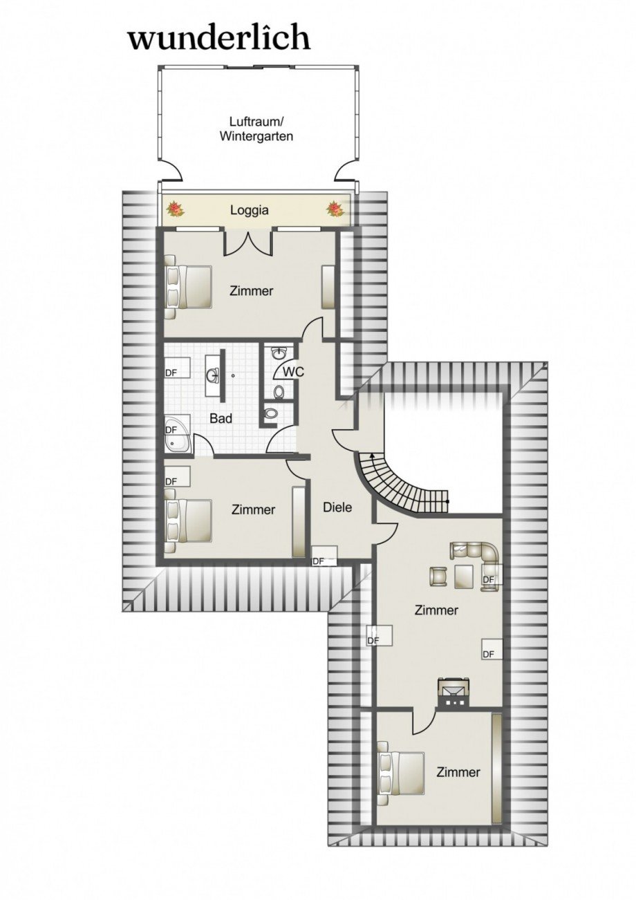 Grundriss OG Haus Heidgraben